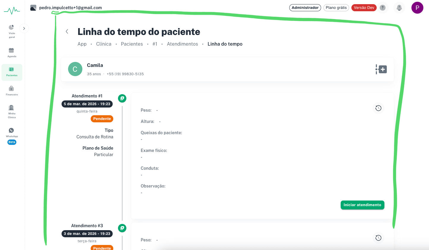 Capa do artigo: Nova Timeline do Paciente: histórico completo em uma tela