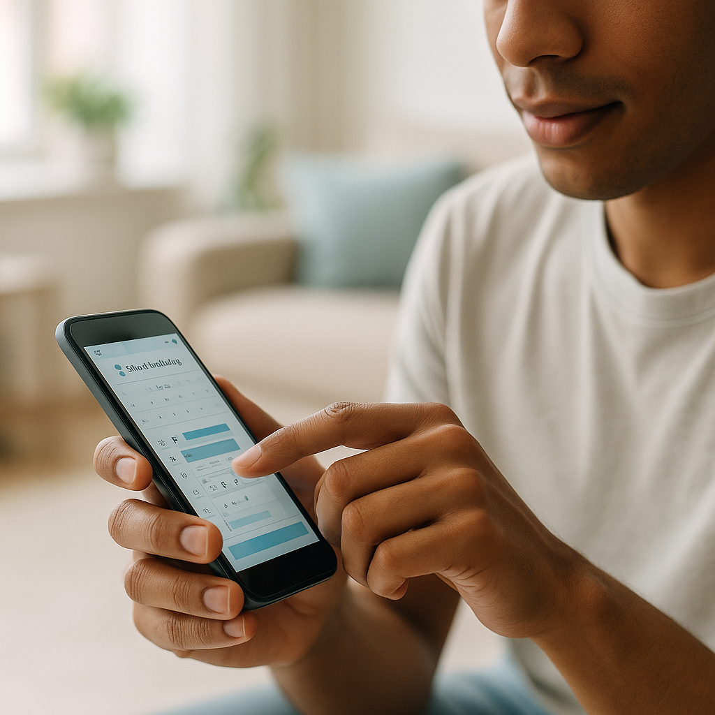 Tela de site médico mostrando botão de agendar consulta em destaque no celular